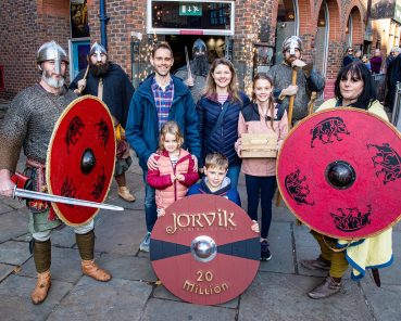 Family from Edinburgh becomes JORVIK Viking Centre 20 millionth visitor!
