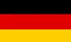 The German flag, featuring three horizontal stripes in black, red, and yellow.