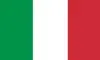 The Italian flag, featuring three vertical stripes in green, white and red.